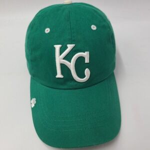 Kansas City Royals Hat Adjustable (Fits Small) Green White MLB St Patricks Day